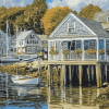 Boothbay Harbor Scenic View Diamond Painting