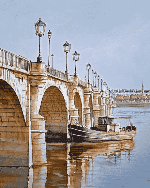 Bordeaux Pont De Pierre France Diamond Painting