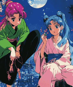 Botan and Yusuke YuYu Hakusho Diamond Painting