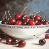 Bountiful Cherry Bowl Diamond Painting