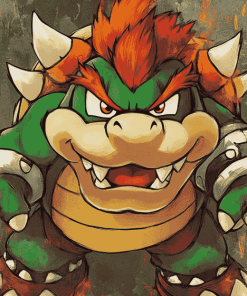 Bowser Anime Character Diamond Painting