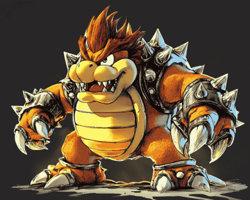 Bowser Cartoon Diamond Painting