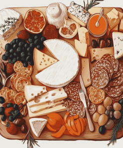 Breakfast Cheese Board Diamond Painting