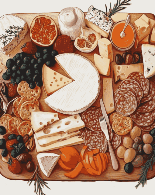 Breakfast Cheese Board Diamond Painting