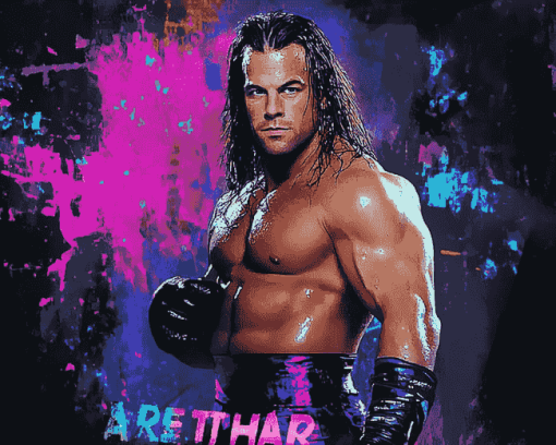 Bret Hart Legendary Wrestler Diamond Painting