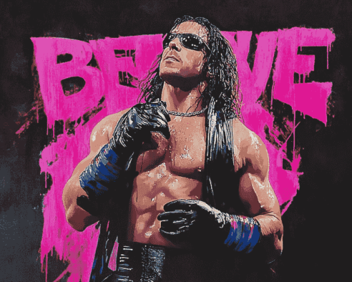 Bret Hart WWE Champion Diamond Painting