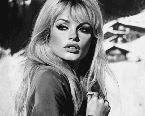 Bridget Bardot Monochrome Diamond Painting