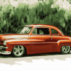 Brown Ford Coupe Diamond Painting