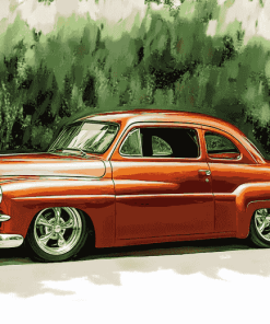 Brown Ford Coupe Diamond Painting