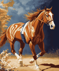 Brown Horse Diamond Painting