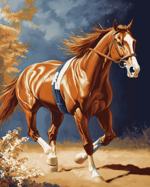 Brown Horse Diamond Painting