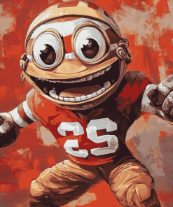 Brutus Buckeye Animation Diamond Painting