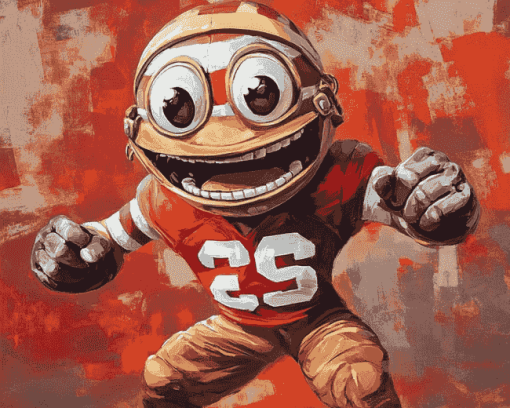 Brutus Buckeye Animation Diamond Painting