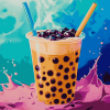 Bubble Tea Inspired Diamond Painting