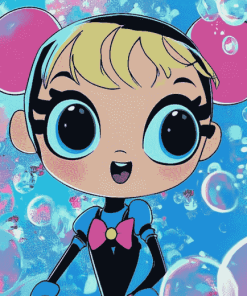 Bubbles Powerpuff Anime Diamond Painting