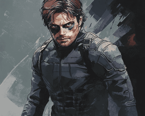 Bucky Barnes Avengers Diamond Painting