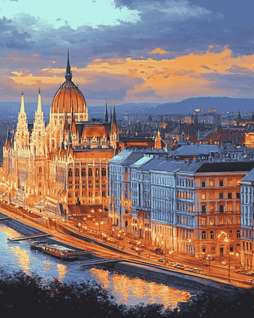 Budapest Cityscape Diamond Painting