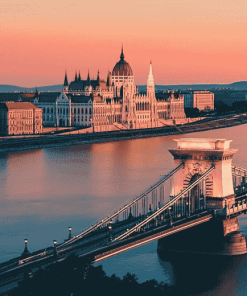 Budapest Iconic Bridge Diamond Painting