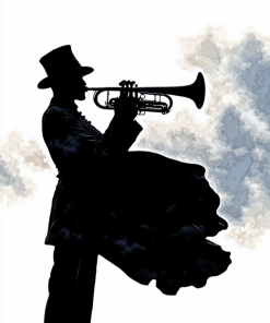 Bugler Thief Silhouette Diamond Painting