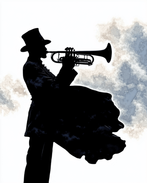 Bugler Thief Silhouette Diamond Painting