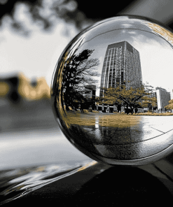 Building Glass Globe Reflections Diamond Painting