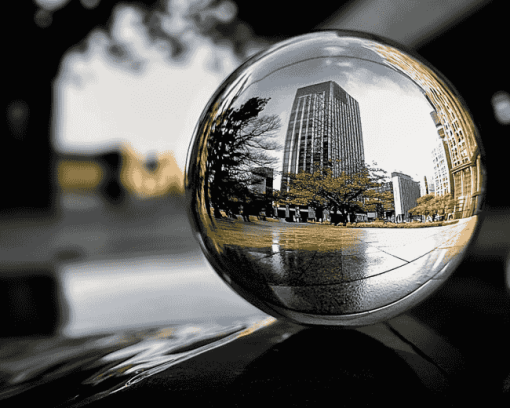 Building Glass Globe Reflections Diamond Painting