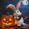 Bunny Cartoon Halloween Diamond Painting