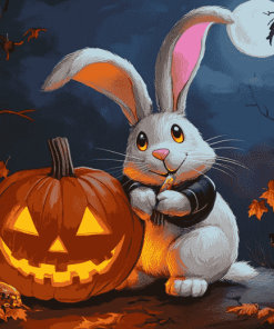 Bunny Cartoon Halloween Diamond Painting