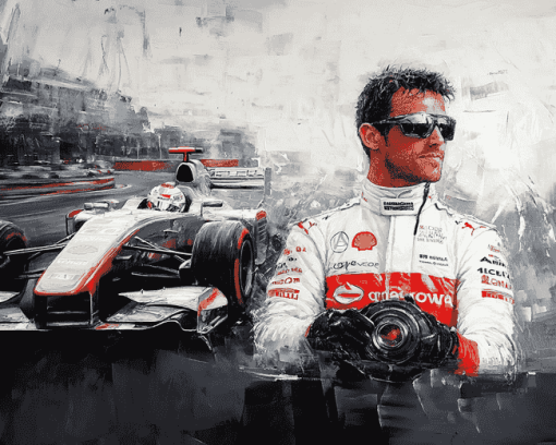 Button Racing Legend Diamond Painting