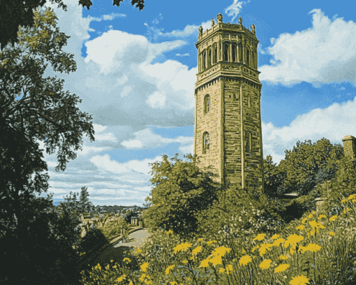 Cabot Tower Bristol Scenic Diamond Painting