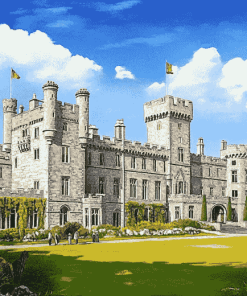 Cabra Castle Ireland Historic Sight Diamond Painting