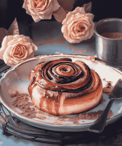 Cacao Cinnamon Roll Delight Diamond Painting