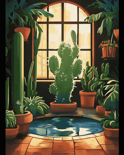 Cactus Cartoon Diamond Painting