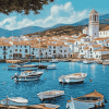 Cadaques Scenic Port Diamond Painting