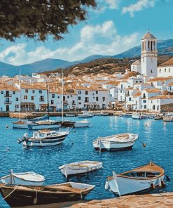 Cadaques Scenic Port Diamond Painting