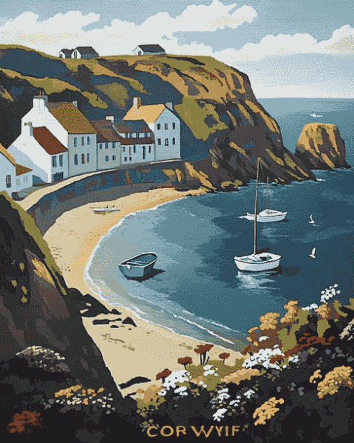 Cadgwith Cove Scenic Diamond Painting