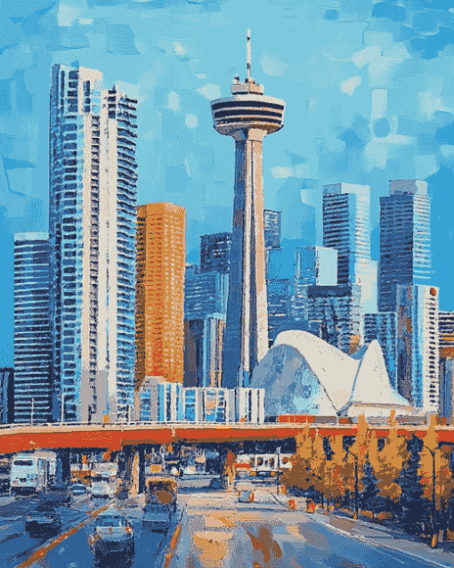 Calgary Cityscape Diamond Painting