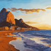 Calpe Seascape Diamond Painting