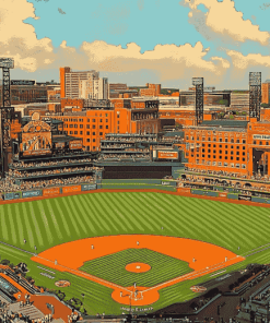 Camden Yards Stunning Stadium Diamond Painting