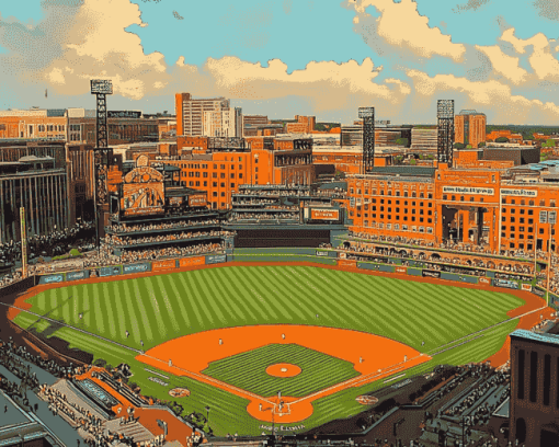 Camden Yards Stunning Stadium Diamond Painting