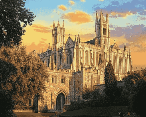 Canterbury Cathedral England Diamond Painting