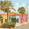 Cape Verde Streets Diamond Painting