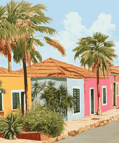 Cape Verde Streets Diamond Painting