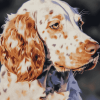 Caramel English Setter Puppy Diamond Painting