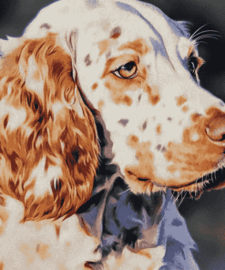 Caramel English Setter Puppy Diamond Painting