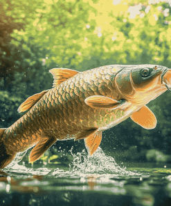 Carp Fishing Serenity Diamond Painting