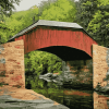 Carroll Bridge Autumn View Diamond Painting