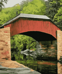 Carroll Bridge Autumn View Diamond Painting