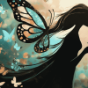 Cartoon Butterfly Girl Animation Diamond Painting