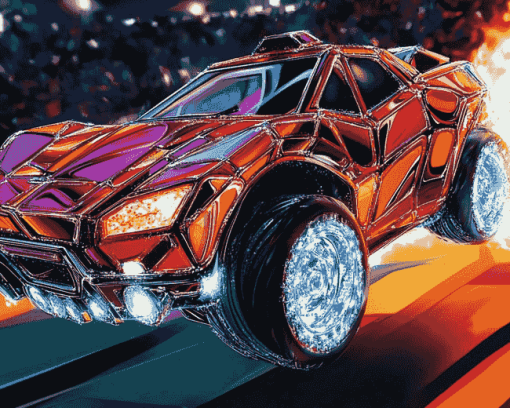 Cartoon Rocketleague Cars Diamond Painting